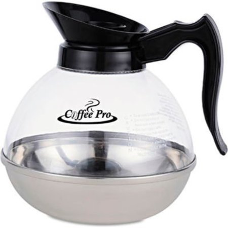 COFFEE PRO Coffee Pro Decanter OGFCPU12, Unbreakable Regular, 12 Cup, Stainless Steel/Polycarbonate OGFCPU12